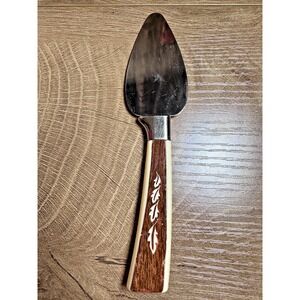 Vintage Regent Sheffield England Stainless Cheese‎ Spreader/Server Oak Leaf